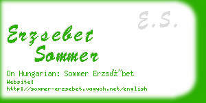 erzsebet sommer business card